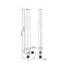 Delock WLAN 802.11 ac/a/h/b/g/n Antenne RP-SMA Stecker 5,5 - 9 dBi omnidirektional mit Kippgelenk schwarz