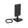 Delock LTE Antenne SMA Stecker 2 - 4 dBi omnidirektional mit magnetischem Standfuß und Anschlusskabel (ULA 100, 1 m) schwarz