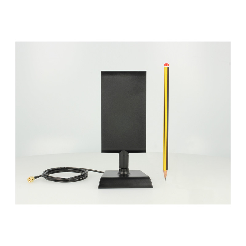 Delock LTE Antenne SMA Stecker 2 - 4 dBi omnidirektional mit magnetischem Standfuß und Anschlusskabel (ULA 100, 1 m) schwarz