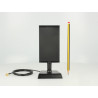 Delock LTE Antenne SMA Stecker 2 - 4 dBi omnidirektional mit magnetischem Standfuß und Anschlusskabel (ULA 100, 1 m) schwarz