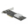 Delock PCI Express x8 Karte zu 2 x extern SuperSpeed USB 20 Gbps (USB 3.2 Gen 2x2) USB Type-C™ Buchse - Low Profile Formfaktor