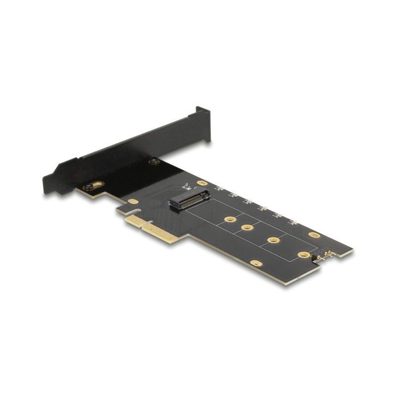 Delock PCI Express x4 Karte zu 1 x intern NVMe M.2 Key M mit Kühlkörper und RGB LED Beleuchtung - Low Profile Formfaktor