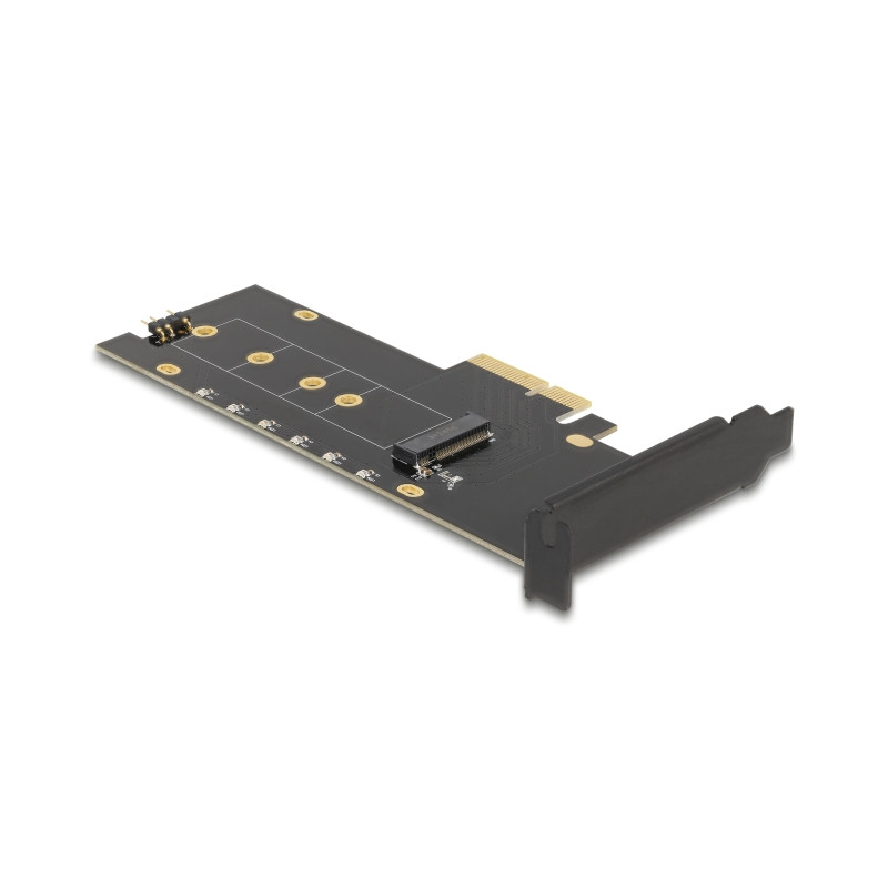Delock PCI Express x4 Karte zu 1 x intern NVMe M.2 Key M mit Kühlkörper und RGB LED Beleuchtung - Low Profile Formfaktor