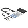 Delock PCI Express x4 Karte zu 1 x intern NVMe M.2 Key M mit Kühlkörper und RGB LED Beleuchtung - Low Profile Formfaktor