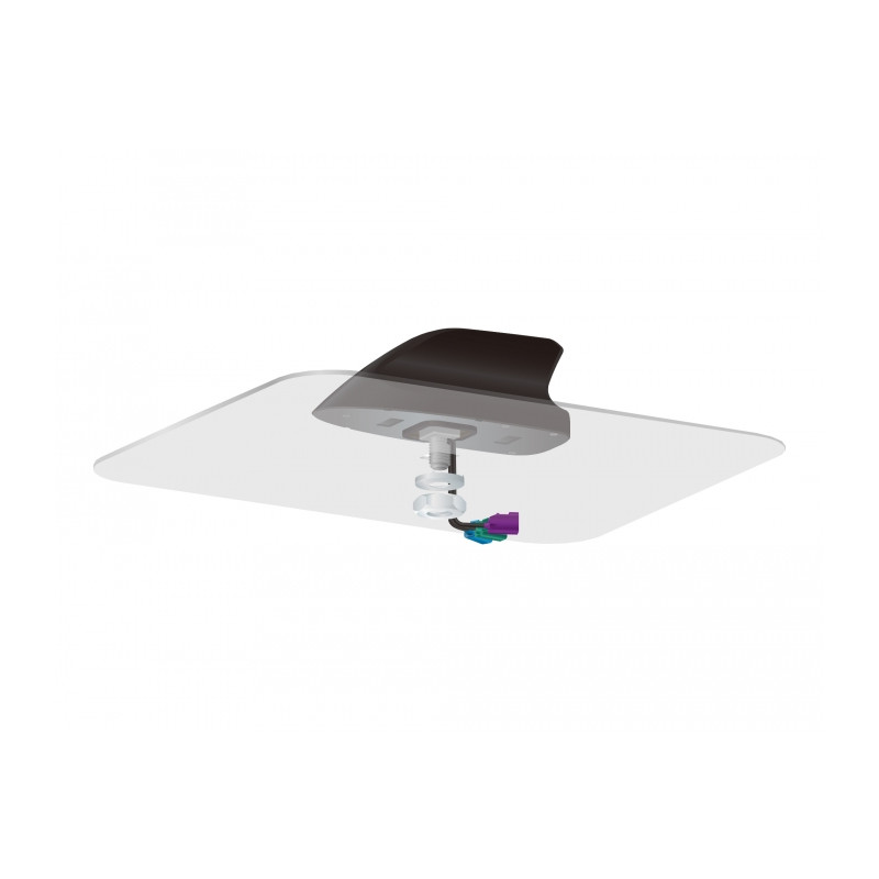 Delock Shark Fin Antenne mit LTE + WLAN + GNSS Multiband