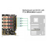 Delock PCI Express x16 Karte zu 4 x intern NVMe M.2 Key M - Bifurcation