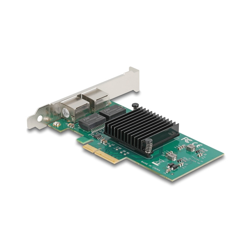 Delock PCI Express x4 Netzwerkkarte Gigabit LAN 2 x RJ45 i82576