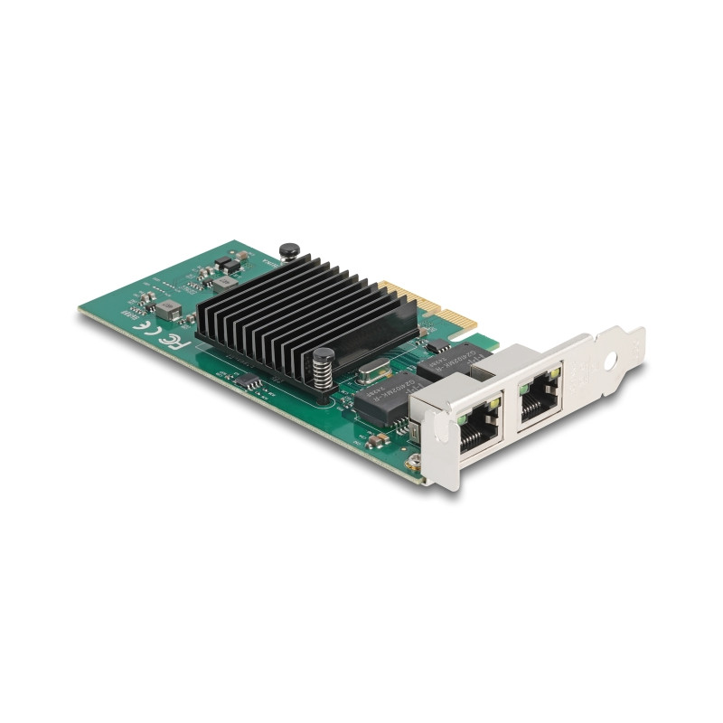 Delock PCI Express x4 Netzwerkkarte Gigabit LAN 2 x RJ45 i82576