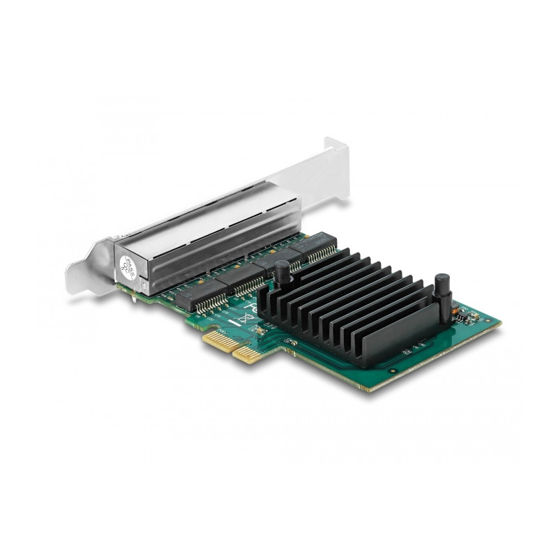 Delock PCI Express x1 Netzwerkkarte Gigabit LAN 4 x RJ45 RTL8111