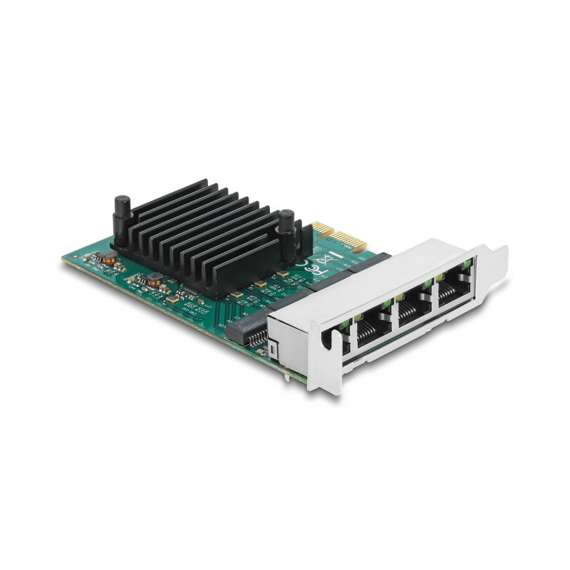 Delock PCI Express x1 Netzwerkkarte Gigabit LAN 4 x RJ45 RTL8111