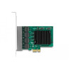 Delock PCI Express x1 Netzwerkkarte Gigabit LAN 4 x RJ45 RTL8111