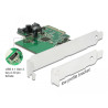 Delock PCI Express x4 Karte zu 1 x intern USB 10 Gbps Typ-E Key A 20 Pin Buchse