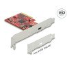 Delock PCI Express x4 Karte zu 1 x extern USB 20 Gbps USB Type-C™ Buchse - 3 A