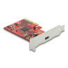 Delock PCI Express x4 Karte zu 1 x extern USB 20 Gbps USB Type-C™ Buchse - 3 A