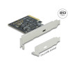 Delock PCI Express x4 Karte zu 1 x extern SuperSpeed USB 20 Gbps (USB 3.2 Gen 2x2) USB Type-C™ Buchse