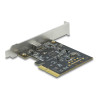 Delock PCI Express x4 Karte zu 1 x extern SuperSpeed USB 20 Gbps (USB 3.2 Gen 2x2) USB Type-C™ Buchse