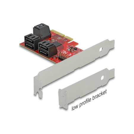 Delock 6 Port SATA PCI Express x4 Karte - Low Profile Formfaktor