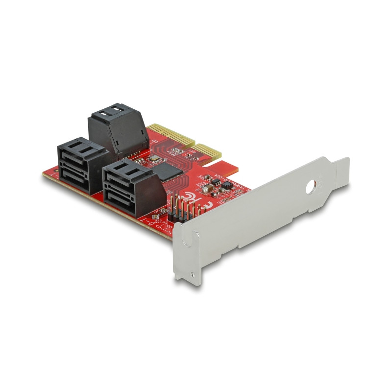 Delock 6 Port SATA PCI Express x4 Karte - Low Profile Formfaktor