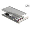Delock PCI Express x16 Karte zu 4 x intern NVMe M.2 Key M