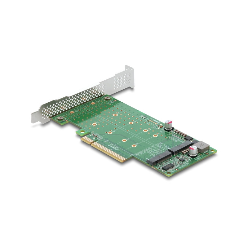 Delock PCI Express x8 Karte zu 2 x intern NVMe M.2 Key M - Bifurcation - Low Profile Formfaktor