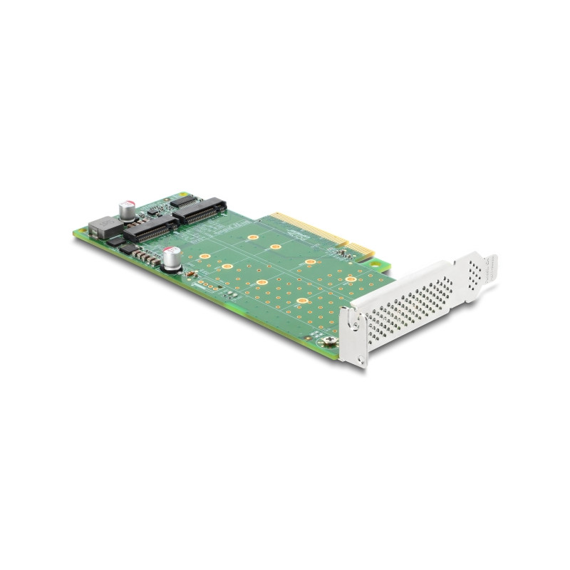 Delock PCI Express x8 Karte zu 2 x intern NVMe M.2 Key M - Bifurcation - Low Profile Formfaktor