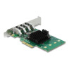 Delock PCI Express x4 Karte zu 4 x extern USB 5 Gbps Quad Channel - Low Profile Formfaktor