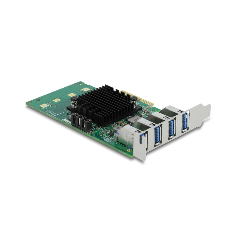Delock PCI Express x4 Karte zu 4 x extern USB 5 Gbps Quad Channel - Low Profile Formfaktor