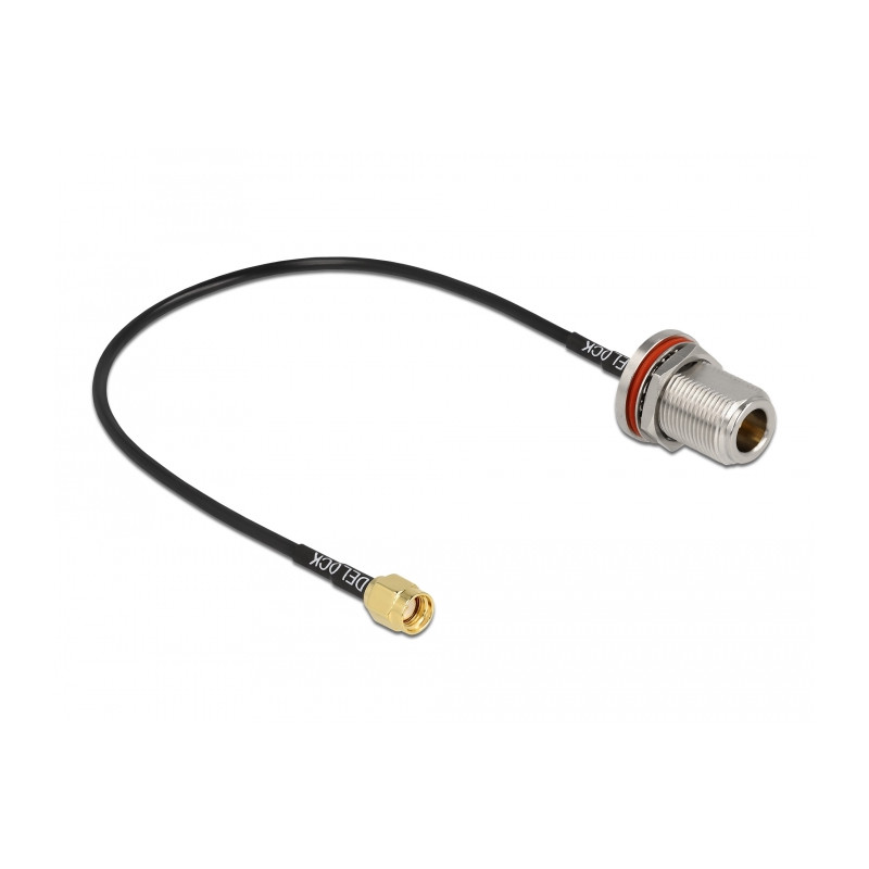 Delock Antennenkabel RP-SMA Stecker zu N Buchse RG-174 30 cm