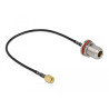 Delock Antennenkabel RP-SMA Stecker zu N Buchse RG-174 30 cm