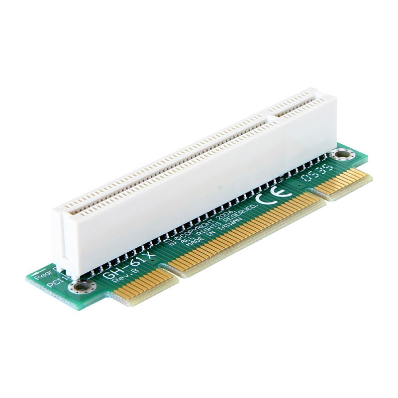 Delock Riser Karte PCI - PCI gewinkelt 90° links gerichtet 1HE