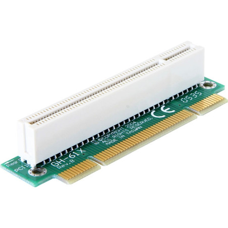 Delock Riser Karte PCI - PCI gewinkelt 90° links gerichtet 1HE