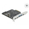Delock PCI Express x4 Karte zu 3 x USB Type-C™ + 2 x USB Typ-A - SuperSpeed USB 10 Gbps