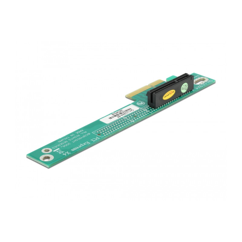 Delock Riser Karte PCI Express x4 - x4 90° links gewinkelt