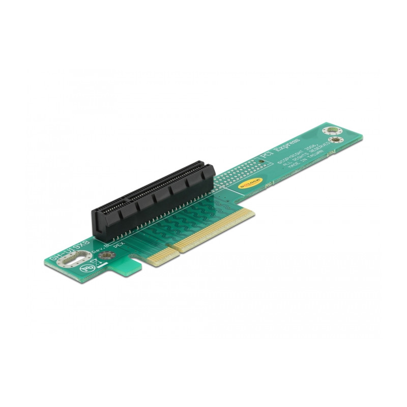 Delock Riser Karte PCI Express x8 - x8 90° links gewinkelt