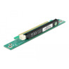 Delock Riser Karte PCI Express x16 - x16 90° links gewinkelt