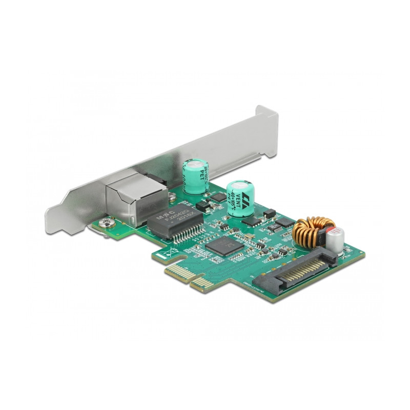 Delock PCI Express x1 Netzwerkkarte 2,5 Gigabit LAN 1 x RJ45 mit PoE+ RTL8125