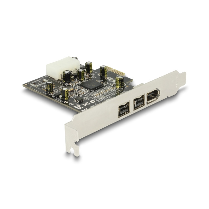 Delock PCI Express x1 Karte - 2 x extern FireWire B + 1 x extern FireWire A