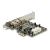 Delock PCI Express x1 Karte - 2 x extern FireWire B + 1 x extern FireWire A