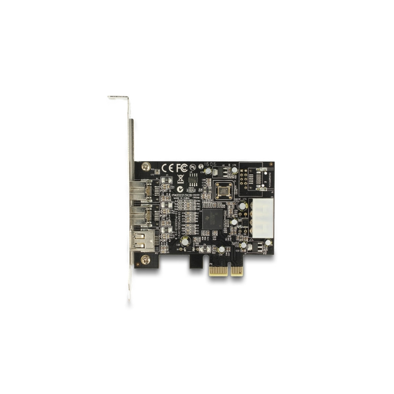Delock PCI Express x1 Karte - 2 x extern FireWire B + 1 x extern FireWire A
