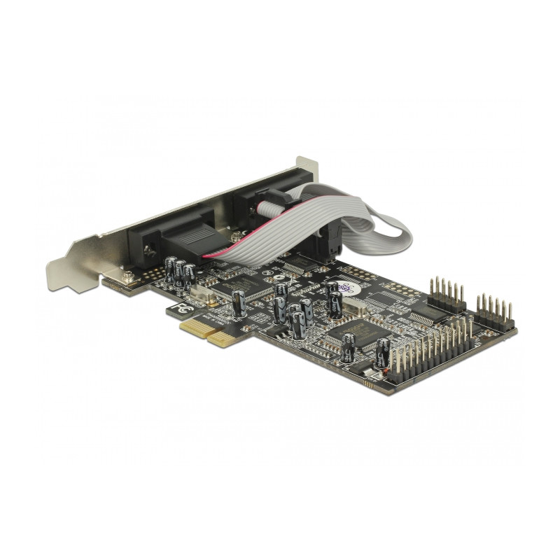 Delock PCI Express x1 Karte zu 4 x Seriell, 1 x Parallel