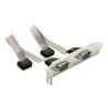 Delock PCI Express x1 Karte zu 4 x Seriell RS-232 mit Standard und Low Profile Slotblenden