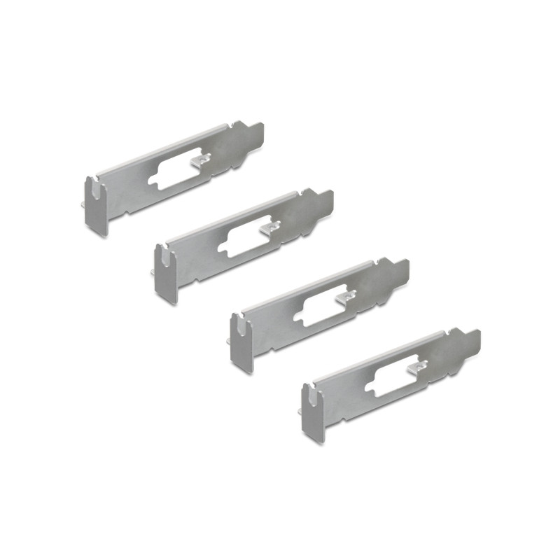 Delock PCI Express x1 Karte zu 4 x Seriell RS-232 mit Standard und Low Profile Slotblenden