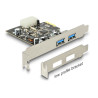 Delock PCI Express x1 Karte zu 2 x extern USB 5 Gbps Typ-A Buchse