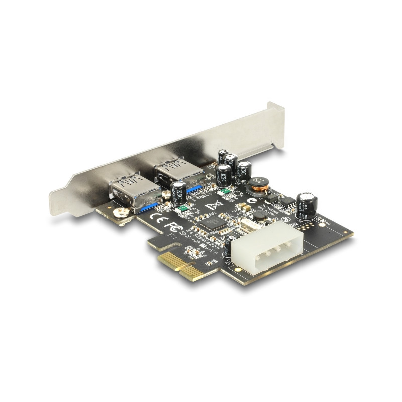 Delock PCI Express x1 Karte zu 2 x extern USB 5 Gbps Typ-A Buchse