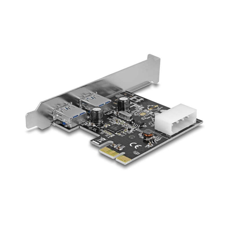 Delock PCI Express x1 Karte - 2 x extern SuperSpeed USB 5 Gbps (USB 3.2 Gen 1) Typ-A Buchse