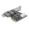Delock PCI Express x1 Karte - 2 x extern SuperSpeed USB 5 Gbps (USB 3.2 Gen 1) Typ-A Buchse