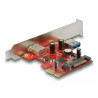 Delock PCI Express x1 Karte zu 1 x extern + 1 x intern USB 5 Gbps