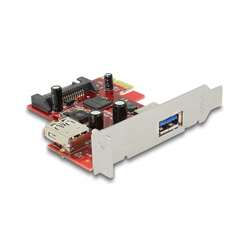 Delock PCI Express x1 Karte zu 1 x extern + 1 x intern USB 5 Gbps