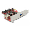 Delock PCI Express x1 Karte zu 1 x extern + 1 x intern USB 5 Gbps