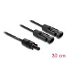 Delock DL4 Solar Splitter Kabel 2 x Stecker zu 1 x Buchse 30 cm schwarz